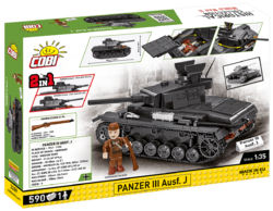 Deutscher mittlerer Panzer Panzer III Pz. KpfW. Ausf. J COBI 2289 - World War II 1:35