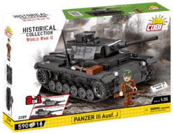 Deutscher mittlerer Panzer Panzer III Pz. KpfW. Ausf. J COBI 2289 - World War II 1:35