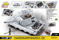Deutscher superschwerer Panzer E-100 COBI 2571 - Limited Edition WWII - kopie