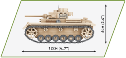 Německý střední tank Panzer III Pz. KpfW. AUSF. E COBI 2707 - World  War II - kopie