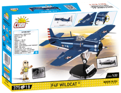 Americké stíhacie lietadlo Grumman F4F Wildcat COBI 5731 - Warld War IIAmerican fighter aircraft Grumman F4F Wildcat COBI 5731 - World War II