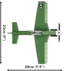 Amerikanisches Kampfflugzeug North American P-51D Mustang COBI 5847 - TOP GUN Maverick 1:48 - kopie