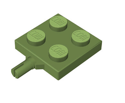 Spare part - chassis axle 2x2 1/3 army green COBI-82039
