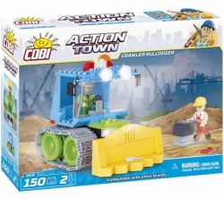Pásový buldozer COBI 1672 - Action Town stavba