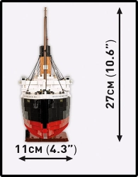 Zaoceánská loď R.M.S. TITANIC COBI 1686 - Historical collection 1:300