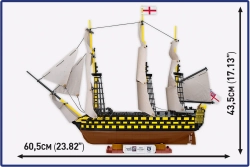 Britská královská dělová loď HMS Victory COBI 20096 - Napoleonic Wars 1:144