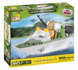 Hlídkový vojenský člun Shark COBI 2154 - Small Army