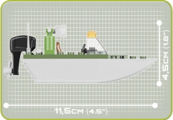 Hlídkový vojenský člun Shark COBI 2154 - Small Army