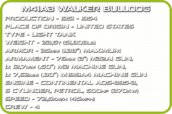 Amerikanischer leichter Panzer M41A3 WALKER BULLDOG COBI 2237 - Limitierte Auflage Vietnamkrieg - kopie