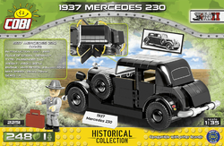 Německé civilní vozidlo 1937 MERCEDES 230 COBI 2250 - Limited edition World War II - kopie