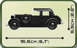 Německé civilní vozidlo 1937 MERCEDES 230 COBI 2250 - Limited edition World War II - kopie