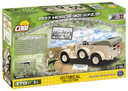 Nemecké terénne vozidlo 1937 HORCH 901 KFZ.15 COBI 2255 - Limitovaná edícia WWII - kopie