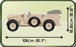 Německé terénní vozidlo 1937 HORCH 901 KFZ.15 COBI 2256 - World War II