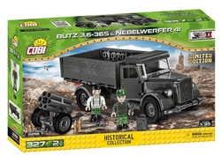 Německé nákladní vozidlo Opel BLITZ 3,6-36S s raketometem NEBELWERFER 41 COBI 2258 - Limitovaná edice World  War II