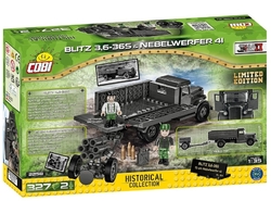 Německé nákladní vozidlo Opel BLITZ 3,6-36S s raketometem NEBELWERFER 41 COBI 2258 - Limitovaná edice World  War II