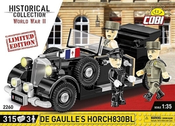 Velitelské vozidlo generála Charlese De Gaulla HORCH 830BL COBI 2260 - Limitovaná edice World War II