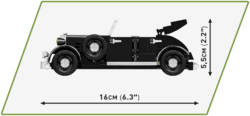 Veliteľské vozidlo generála Charlesa De Gaulla HORCH 830 BL COBI 2260 - Limitovaná edícia World War II - kopie