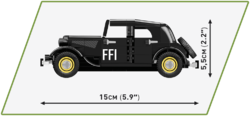 Francúzsky automobil CITROËN Traction 11CV BL COBI 2265 - Executive edition WWII - kopie