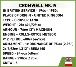 Britský pechotný tank A22 CHURCHILL Mk. IV COBI 2717 - World War II - kopie