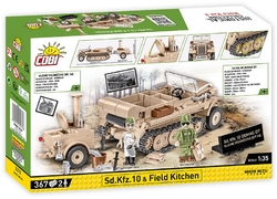 German half-track vehicle Sd.Kfz10 with field kitchen COBI 2272 - Executive edition WWII