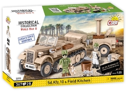 German half-track vehicle Sd.Kfz10 with field kitchen COBI 2272 - Executive edition WWII