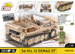 Nemecké polopásové vozidlo Sd.Kfz10 s poľnou kuchyňou COBI 2272 - Executive edition WWII - kopie