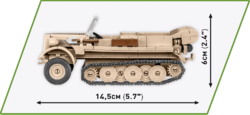 German half-track vehicle Sd.Kfz10 with field kitchen COBI 2272 - Executive edition WWII - kopie