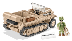 German half-track vehicle Sd.Kfz10 with field kitchen COBI 2272 - Executive edition WWII - kopie