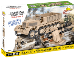 Německé polopásové vozidlo Sd.Kfz7/1 s protiletadlovým kanónem Flakvierling 38 COBI 2274 - Executive edition WWII