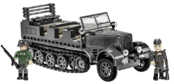 German half-track vehicle Sd.Kfz 7/1 s protilietadlovým delom Flakvierling 38 COBI 2274 - Executive edition WWII - kopie