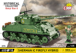 Americký stredný tank Sherman M4A3 COBI 2570 - World War II - kopie