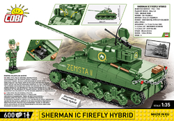 Amerikanischer Mittlerer Panzer Sherman M4A3 COBI 2570 - Worls War II - kopie