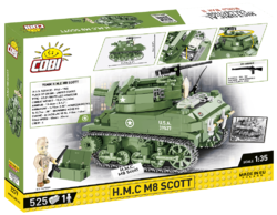 Americká samohybná houfnice H.M.C. M8 Scott COBI 2279 - World War II