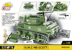 Americká samohybná houfnice H.M.C. M8 Scott COBI 2279 - World War II