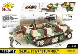 Německý kolopásový obrněný transportér Sd.Kfz. 251/9 COBI 2283 - World War II 1:35