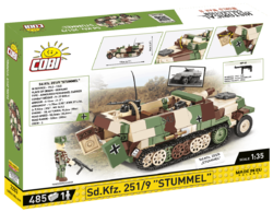 Německý kolopásový obrněný transportér Sd.Kfz. 251/9 COBI 2283 - World War II 1:35