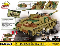 German self-propelled assault gun Sturmgeschütz IV Sd.Kfz. 167 COBI 2576 - World War II 1:28 - kopie