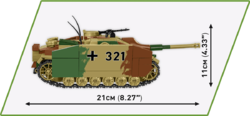 Nemecké samohybné útočné delo Sturmgeschütz IV Sd.Kfz. 167 COBI 2576 - World War II 1:28 - kopie