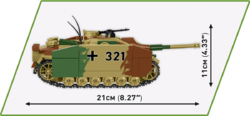 German self-propelled assault gun Sturmgeschütz IV Sd.Kfz. 167 COBI 2576 - World War II 1:28 - kopie