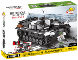 Nemecké samohybné útočné delo / plameňomet Sturmgeschütz III Ausf. F/8 COBI 2286 - World War II 1:35