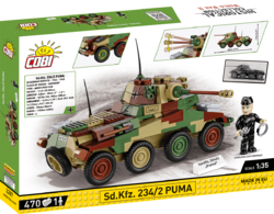 German wheeled armoured halftrack Sd.Kfz. 251/9 COBI 2283 - World War II 1:35 - kopie