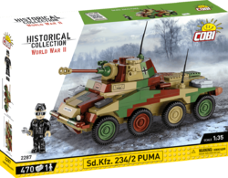 German wheeled armoured halftrack Sd.Kfz. 251/9 COBI 2283 - World War II 1:35 - kopie