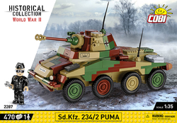 German wheeled armoured halftrack Sd.Kfz. 251/9 COBI 2283 - World War II 1:35 - kopie