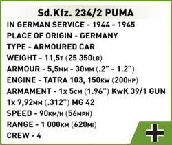 Nemecký kolopásový obrnený transportér Sd.Kfz. 251/9 COBI 2283 - World War II 1:35 - kopie