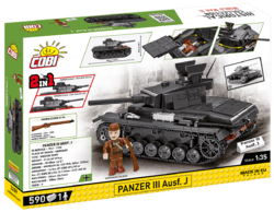 Deutscher mittlerer Panzer Panzer III Pz. KpfW. Ausf. J COBI 2562 - World War II - kopie