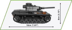 Deutscher mittlerer Panzer Panzer III Pz. KpfW. Ausf. J COBI 2562 - World War II - kopie