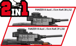 Nemecký stredný tank Panzer III Pz. KpfW. Ausf. J COBI 2562 - World War II - kopie