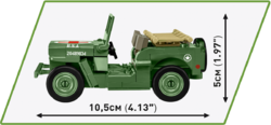 Americký terénní automobil Medical Willys MB COBI 2295 - World War II 1:35