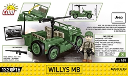 Americký ozbrojený terénní automobil Jeep Willys MB COBI 2296 - World War II 1:35