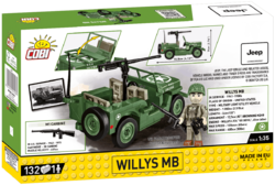 American armored jeep Willys MB COBI 2296 - World War II 1:35